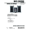 Sony MHC-GNX900 Service Manual