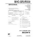 mhc-gr3, mhc-rx30 service manual