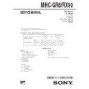 Sony MHC-GR8, MHC-RX90 Service Manual
