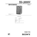 Sony MHC-GR8000, SS-L8000V Service Manual