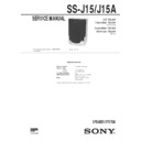 Sony MHC-GRX2, MHC-RX33, MHC-RX55, SS-J15, SS-J15A Service Manual