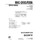 mhc-grx5, mhc-rx66 service manual