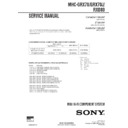 mhc-grx70, mhc-grx70j, mhc-rxd80 service manual