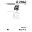 Sony MHC-GRX80J, SS-GRX80JG Service Manual