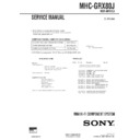 Sony MHC-GRX80J Service Manual