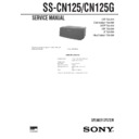 Sony MHC-GRX90AV, MHC-RXD10AV, MHC-VX880AV, MHC-VX90AV, SS-CN125, SS-CN125G Service Manual