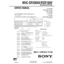 Sony MHC-GRX90AV, MHC-RXD10AV Service Manual