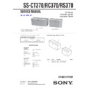 Sony MHC-GS300AV, SS-CT370, SS-RC370, SS-RS370 Service Manual