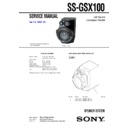 mhc-gsx100w, ss-gsx100 service manual
