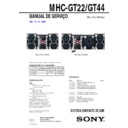 Sony MHC-GT22, MHC-GT44 Service Manual