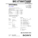 Sony MHC-GTX88, MHC-GTX88BP Service Manual