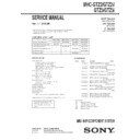 Sony MHC-GTZ2, MHC-GTZ2I, MHC-GTZ3, MHC-GTZ3I Service Manual
