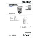 Sony MHC-GX20, MHC-GX40, MHC-RG22, MHC-RG55S, SS-RG55 Service Manual