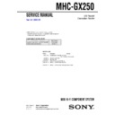 Sony MHC-GX250 Service Manual