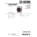 Sony MHC-GX45, MHC-RG440S, SS-WG990 Service Manual