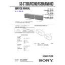Sony MHC-GX90D, MHC-RV800D, MHC-RV900D, MHC-RV990D, SS-CT390, SS-RC390, SS-RS390, SS-RV800D Service Manual