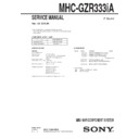 mhc-gzr333ia service manual