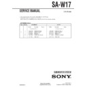 Sony MHC-M500AV, SA-W17 Service Manual