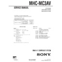 Sony MHC-MC3AV Service Manual
