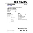 mhc-mg510av service manual
