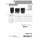 Sony MHC-RG295, MHC-RG495, MHC-RG595, SS-RG495A, SS-RG595, SS-RG595A, SS-WG495, SS-WG495A, SS-WG595, SS-WG595A Service Manual