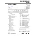Sony MHC-RG295, MHC-RG495, MHC-RG595 Service Manual