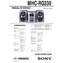 Sony MHC-RG330 Service Manual
