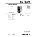 Sony MHC-RG333, MHC-RG441, SS-RG555 Service Manual