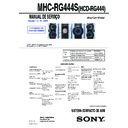 Sony MHC-RG444S (serv.man2) Service Manual
