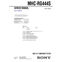 mhc-rg444s service manual