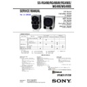 Sony MHC-RG490S, SS-RG490, SS-RG490AV, SS-RG490S, SS-WG490, SS-WG490S Service Manual