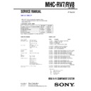 mhc-rv7, mhc-rv8 service manual