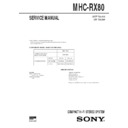 Sony MHC-RX80 Service Manual