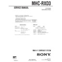 Sony MHC-RXD3 Service Manual