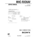 Sony MHC-RXD6AV Service Manual
