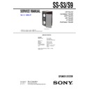 Sony MHC-S3, MHC-S9D, MHC-SV7AV, SS-S3, SS-S9 Service Manual