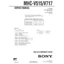 Sony MHC-V515, MHC-V717 Service Manual