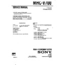 Sony MHC-V700 Service Manual