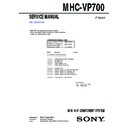 mhc-vp700 service manual