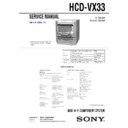 Sony MHC-VX33 (serv.man2) Service Manual