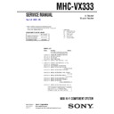 mhc-vx333 service manual