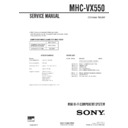 mhc-vx550 service manual