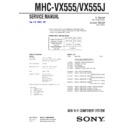 Sony MHC-VX555, MHC-VX555J Service Manual