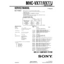 Sony MHC-VX77, MHC-VX77J Service Manual