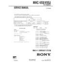 Sony MHC-VX8, MHC-VX8J Service Manual