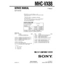 Sony MHC-VX88 Service Manual