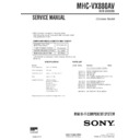 Sony MHC-VX880AV (serv.man2) Service Manual
