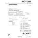 Sony MHC-VX90AV Service Manual