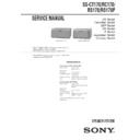 Sony MHC-VZ10, MHC-VZ30AV, MHC-ZX30AV, MHC-ZX70DVD, SS-CT170, SS-RC170, SS-RS170, SS-RS170P Service Manual
