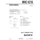 Sony MHC-VZ10 Service Manual
